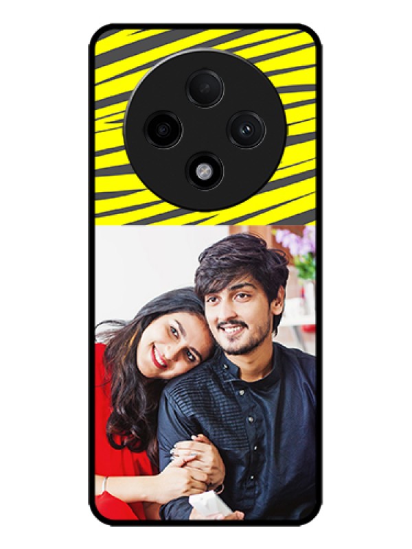Custom Oppo F27 Pro Plus 5G Custom Metal Phone Case - Yellow Abstract Design