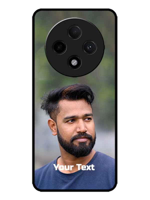Custom Oppo F27 Pro Plus 5G Custom Metal Phone Case - Photo With Text Design