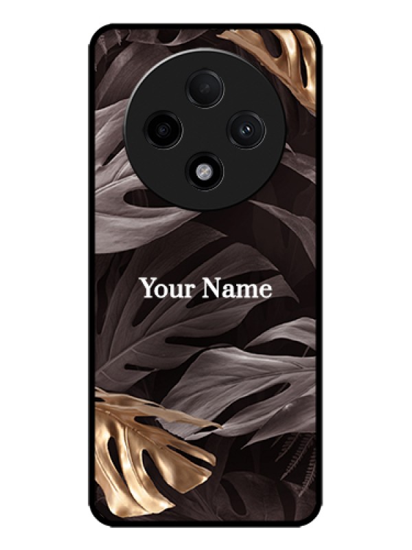Custom Oppo F27 Pro Plus 5G Custom Metal Phone Case - Wild Leaves Digital Paint Design
