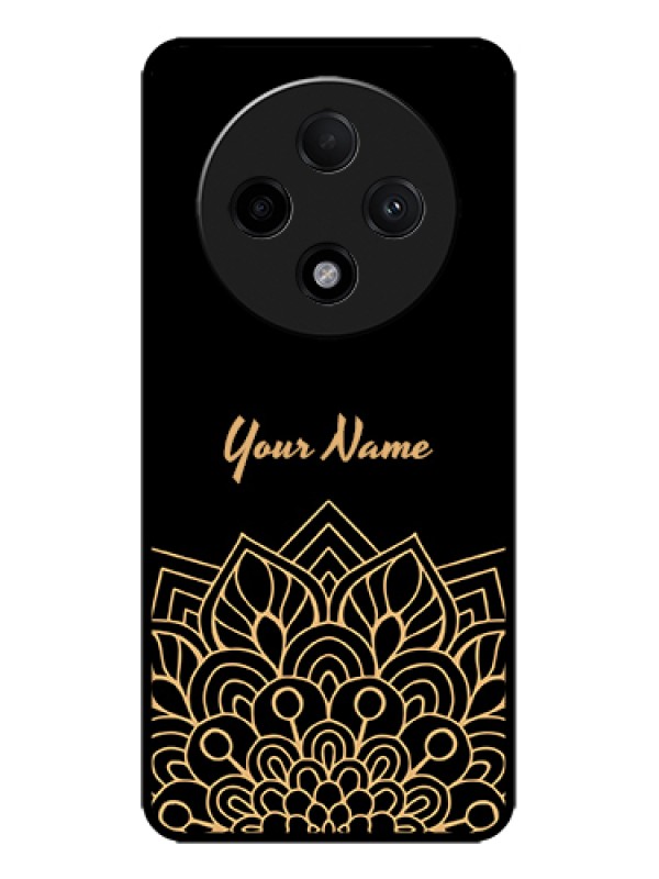 Custom Oppo F27 Pro Plus 5G Custom Metal Phone Case - Golden Mandala Design