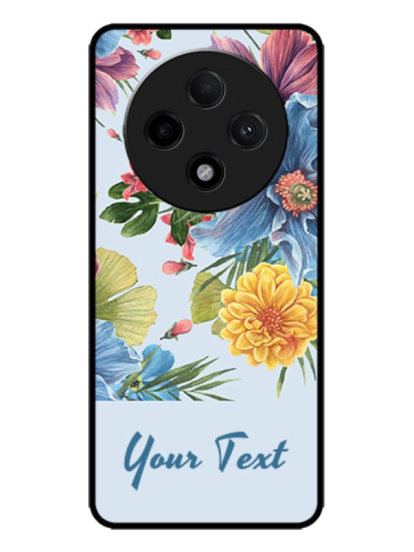 Custom Oppo F27 Pro Plus 5G Custom Metal Phone Case - Stunning Watercolored Flowers Painting Design