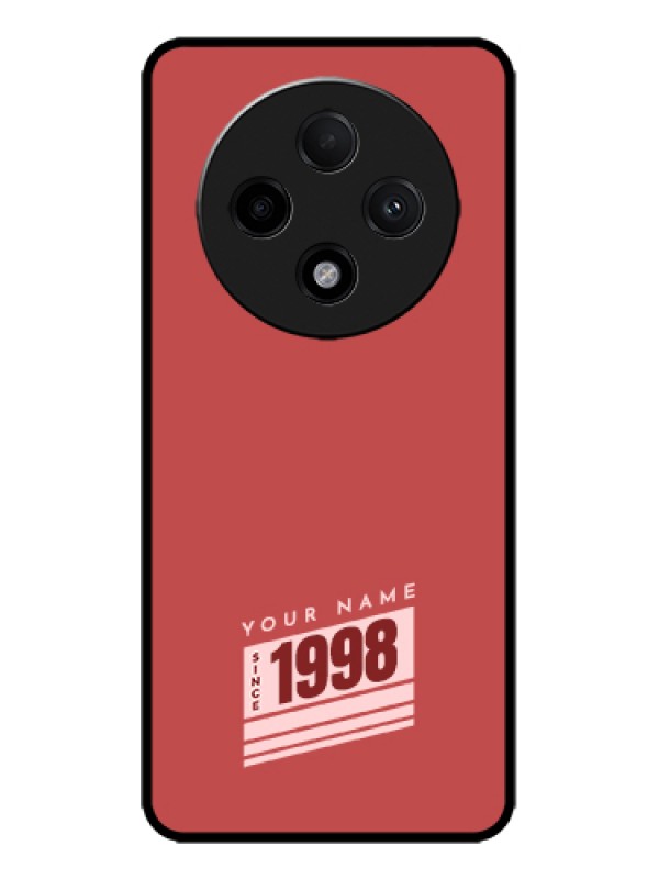 Custom Oppo F27 Pro Plus 5G Custom Metal Phone Case - Red Custom Year Of Birth Design