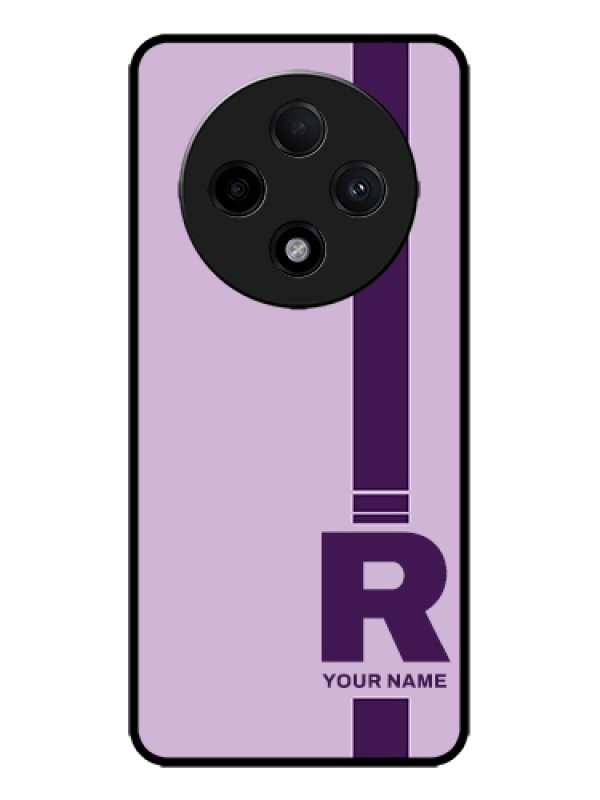 Custom Oppo F27 Pro Plus 5G Custom Metal Phone Case - Simple Dual Tone Stripe With Name Design