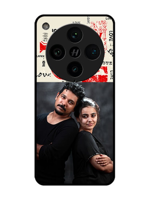Custom Find X8 Pro 5G Custom Metal Phone Case - Trendy Love Design Case