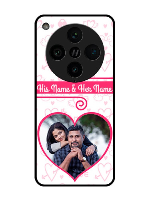 Custom Find X8 Pro 5G Custom Metal Phone Case - Heart Shape Love Design