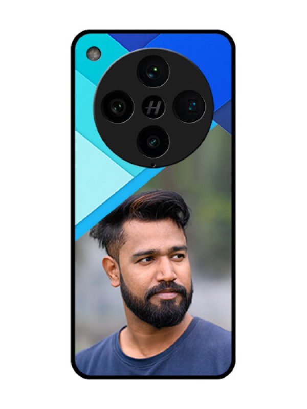 Custom Find X8 Pro 5G Custom Metal Phone Case - Blue Pattern Design
