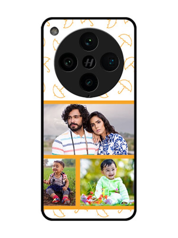 Custom Find X8 Pro 5G Custom Metal Phone Case - Yellow Pattern Design