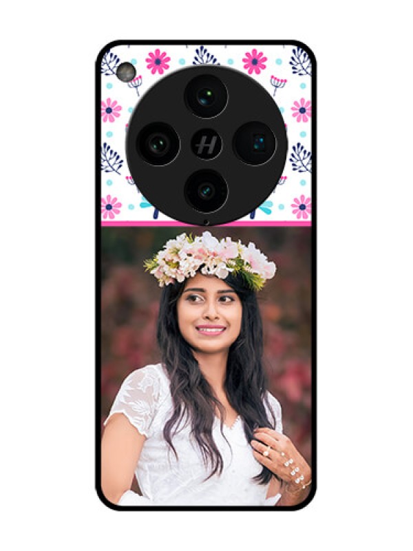 Custom Find X8 Pro 5G Custom Metal Phone Case - Colorful Flower Design