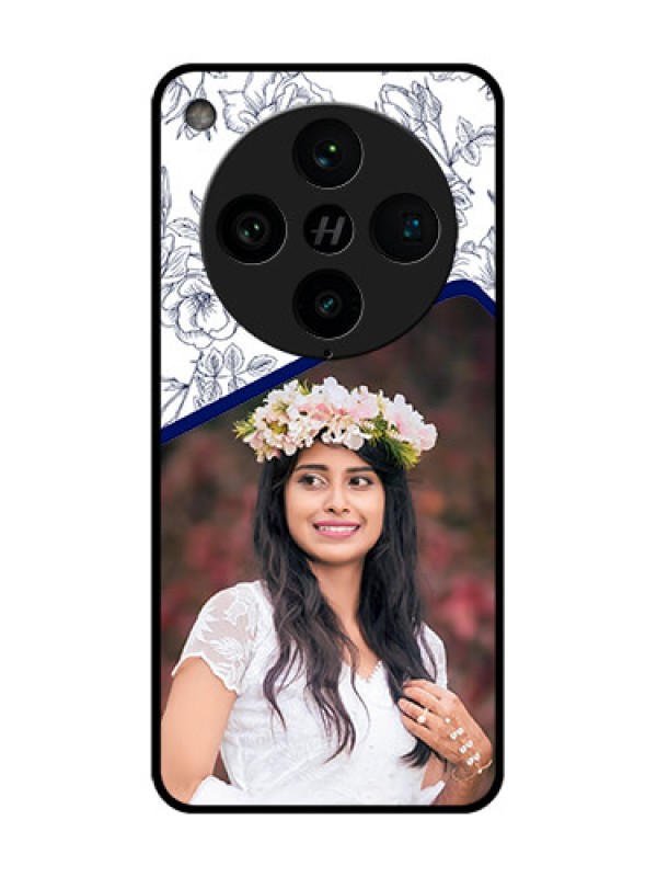 Custom Find X8 Pro 5G Custom Metal Phone Case - Classy Floral Design