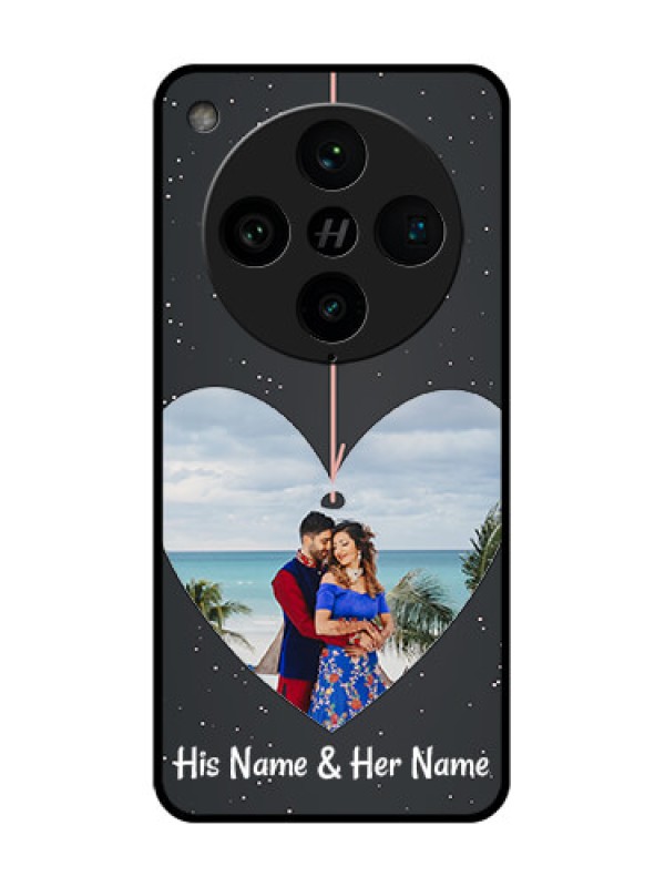 Custom Find X8 Pro 5G Custom Metal Phone Case - Hanging Heart Design