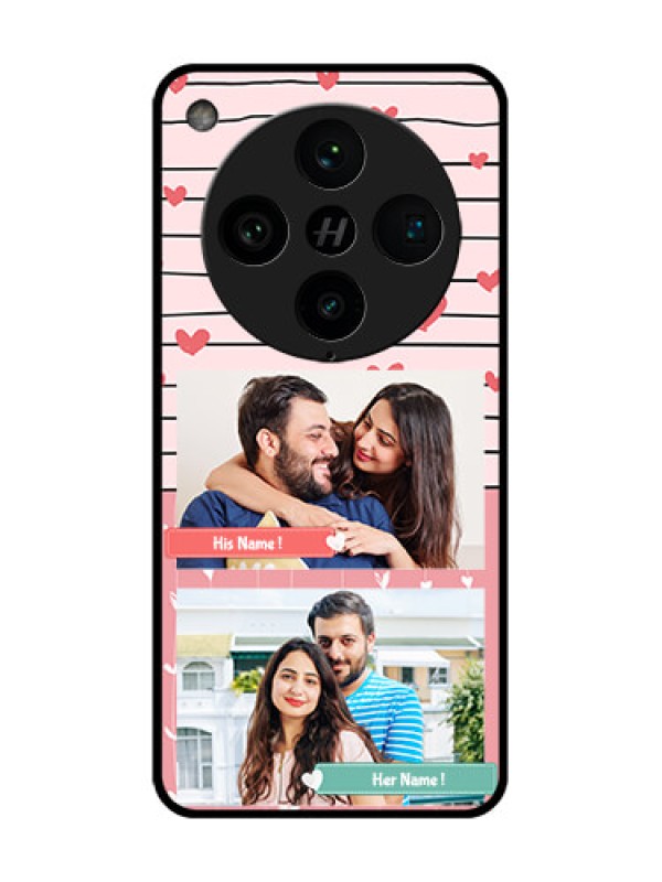 Custom Find X8 Pro 5G Custom Metal Phone Case - Photo With Heart Design