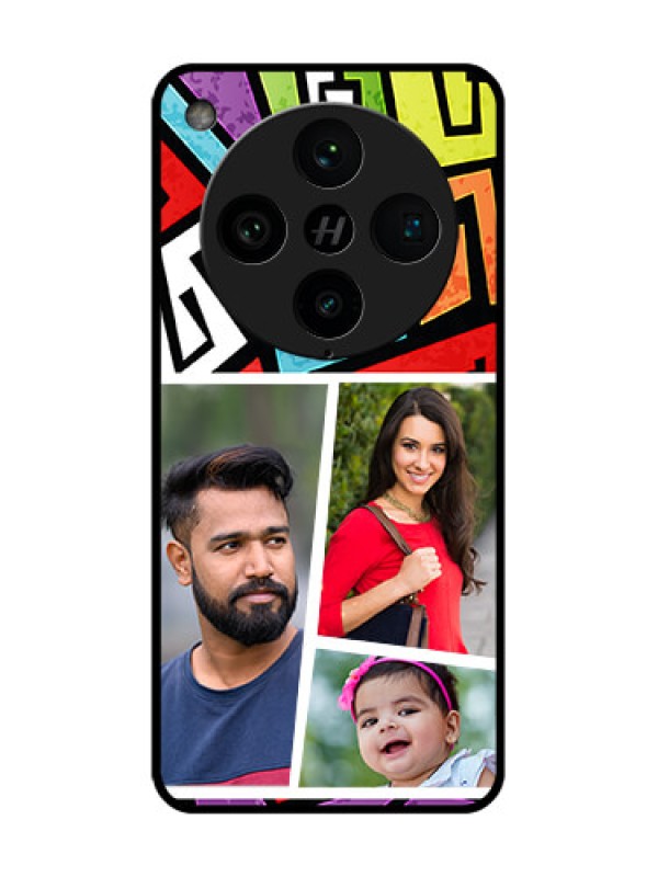 Custom Find X8 Pro 5G Custom Metal Phone Case - Graffiti Pattern Design