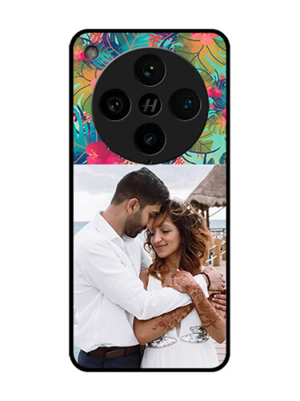 Custom Find X8 Pro 5G Custom Metal Phone Case - Watercolor Floral Design