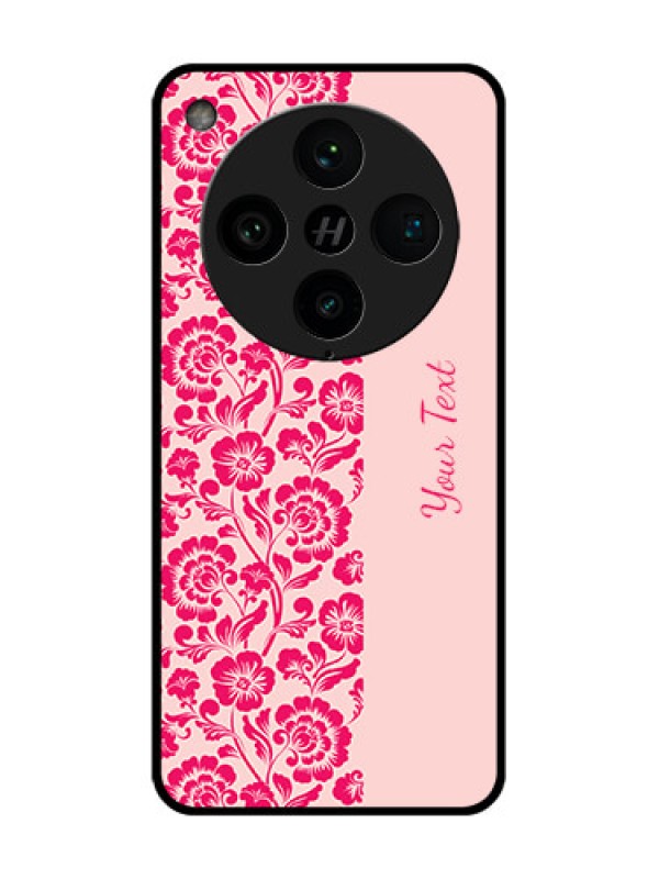 Custom Find X8 Pro 5G Custom Metal Phone Case - Attractive Floral Pattern Design