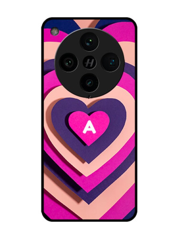 Custom Find X8 Pro 5G Custom Metal Phone Case - Cute Heart Pattern Design