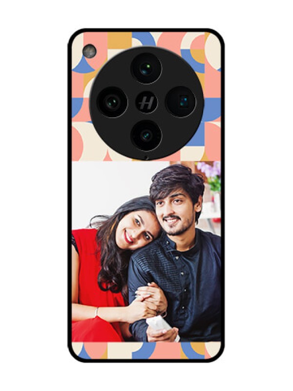 Custom Find X8 Pro 5G Custom Metal Phone Case - Semi - Circle Maze Pattern Design