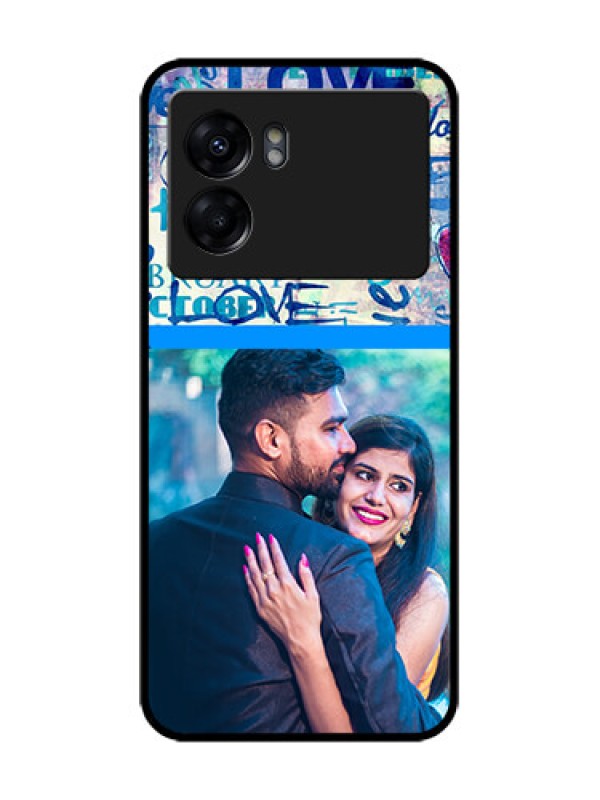 Custom Oppo K10 5G Custom Metal Phone Case - Colorful Love Design