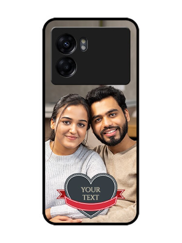 Custom Oppo K10 5G Custom Metal Phone Case - Just Married Couple Design