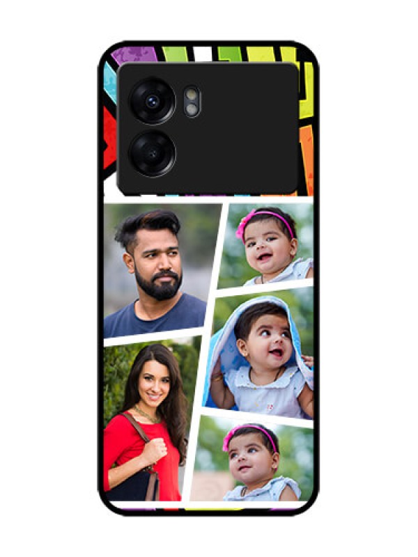 Custom Oppo K10 5G Custom Metal Phone Case - Graffiti Pattern Design