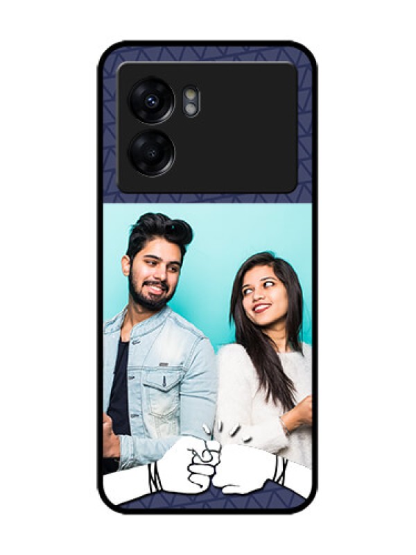 Custom Oppo K10 5G Custom Metal Phone Case - With Best Friends Design