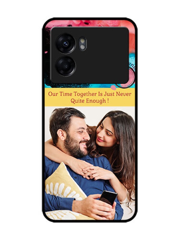 Custom Oppo K10 5G Custom Metal Phone Case - Quote With Acrylic Painting Design