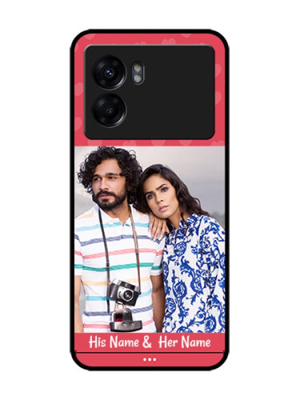 Custom Oppo K10 5G Custom Metal Phone Case - Simple Love Design