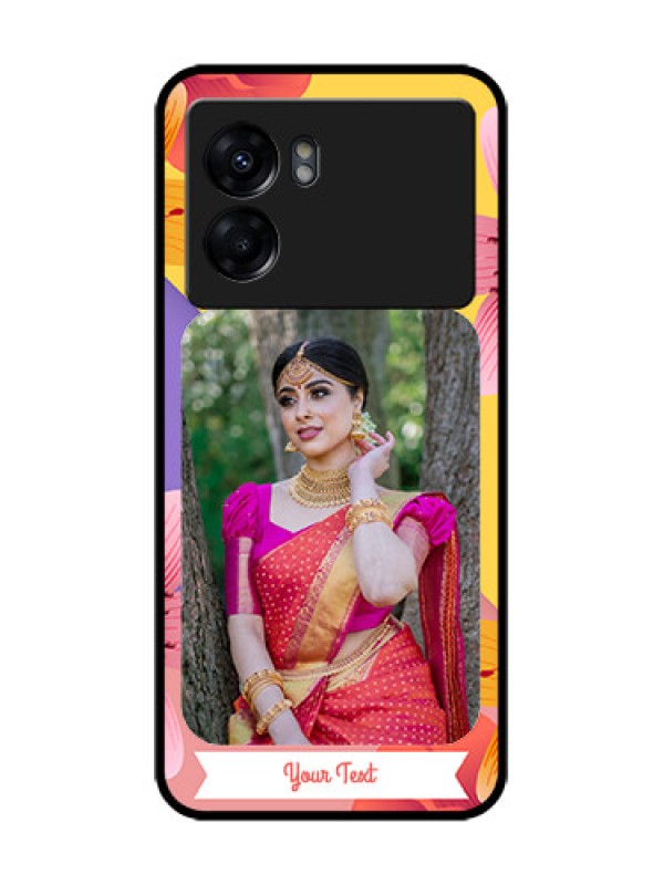 Custom Oppo K10 5G Custom Metal Phone Case - 3 Image With Vintage Floral Design