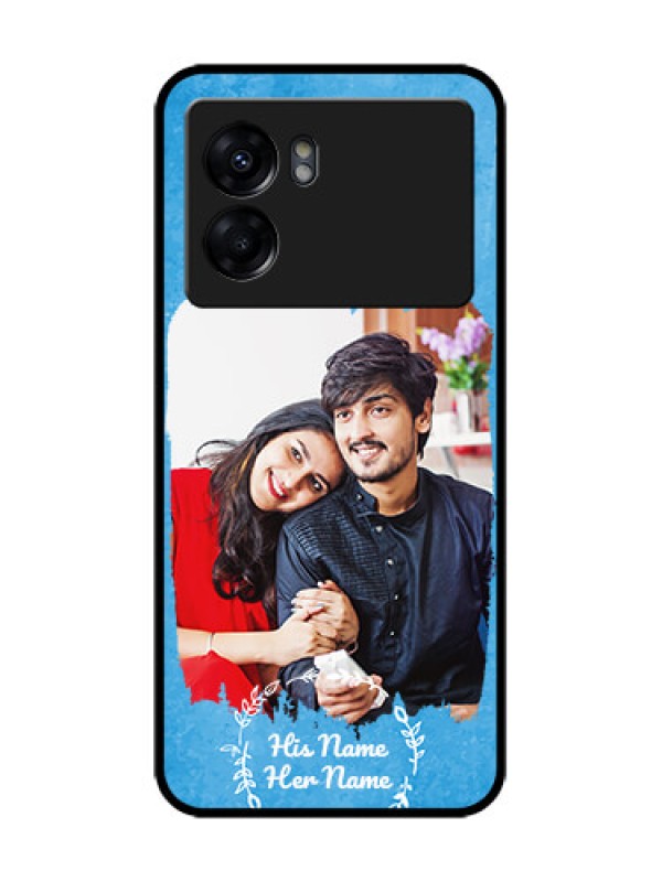 Custom Oppo K10 5G Custom Metal Phone Case - Blue Color Vintage Design