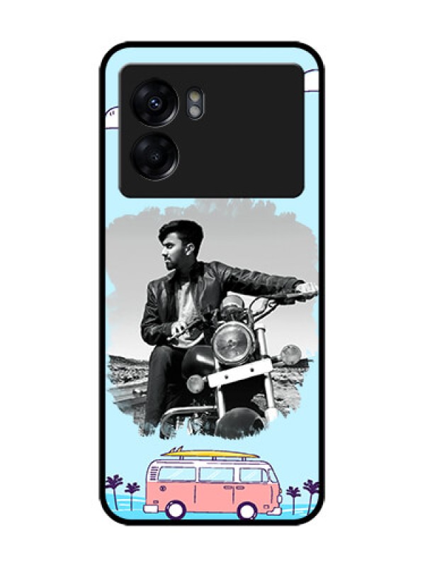 Custom Oppo K10 5G Custom Metal Phone Case - Travel and Adventure Design