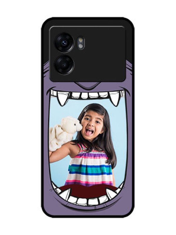 Custom Oppo K10 5G Custom Metal Phone Case - Angry Monster Design