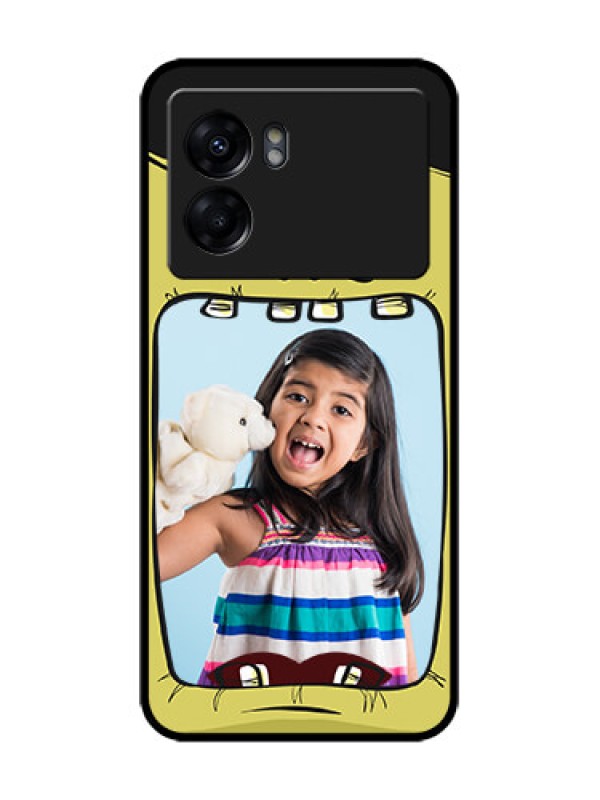 Custom Oppo K10 5G Custom Metal Phone Case - Cartoon Monster Back Case Design