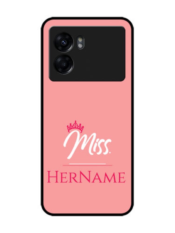 Custom Oppo K10 5G Custom Metal Phone Case - Mrs With Name Design