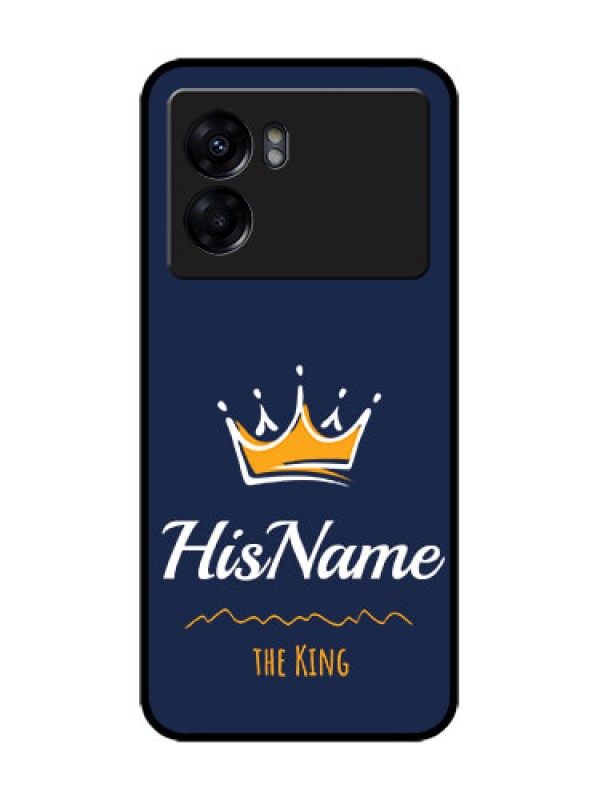 Custom Oppo K10 5G Custom Metal Phone Case - King With Name Design