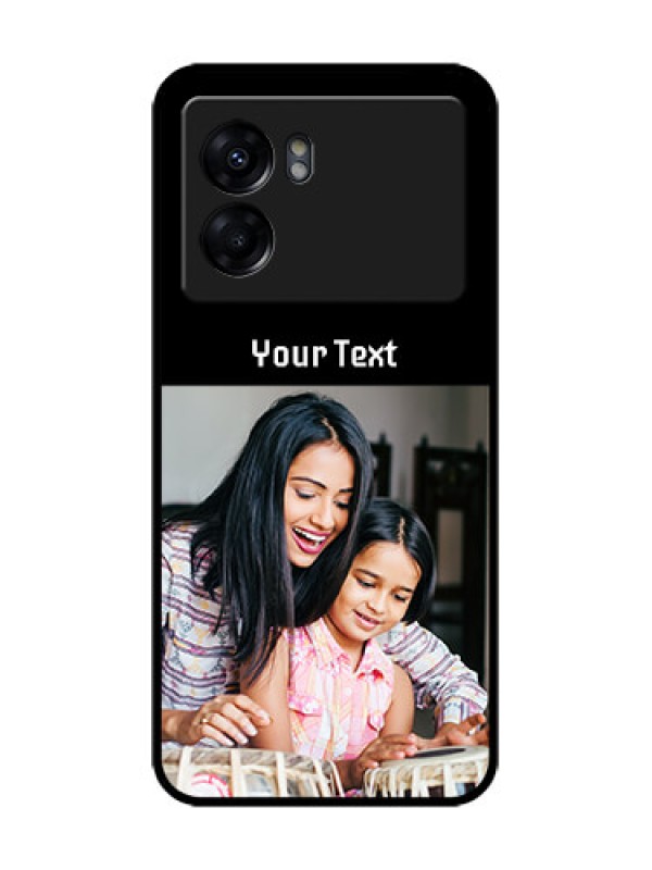 Custom Oppo K10 5G Custom Metal Phone Case - Photo With Name Design