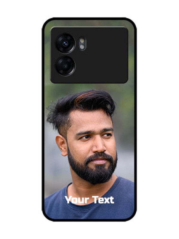 Custom Oppo K10 5G Custom Metal Phone Case - Photo With Text Design