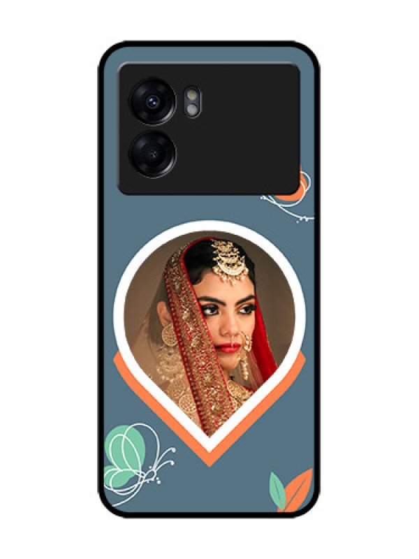 Custom Oppo K10 5G Custom Metal Phone Case - Droplet Butterflies Design