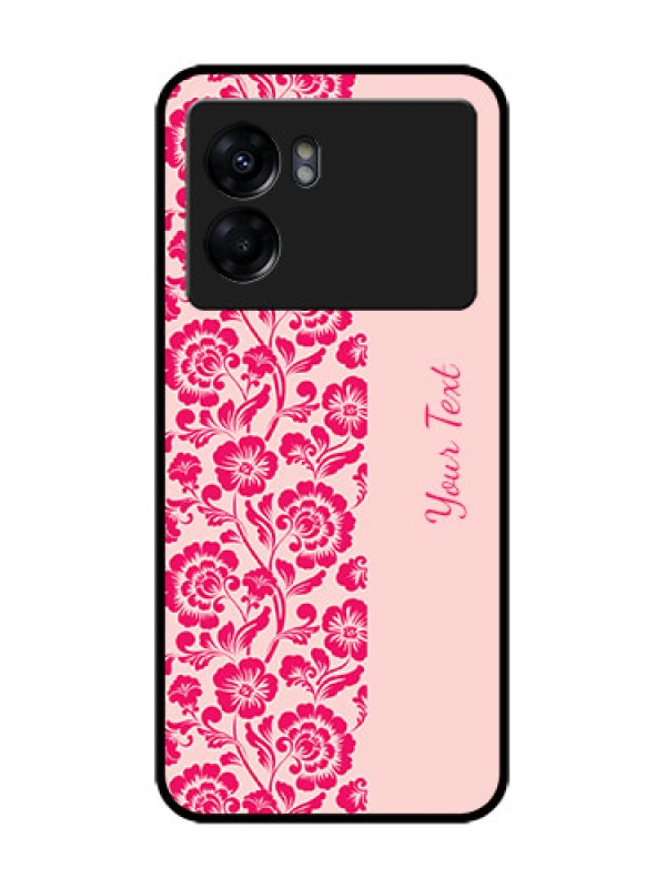 Custom Oppo K10 5G Custom Metal Phone Case - Attractive Floral Pattern Design