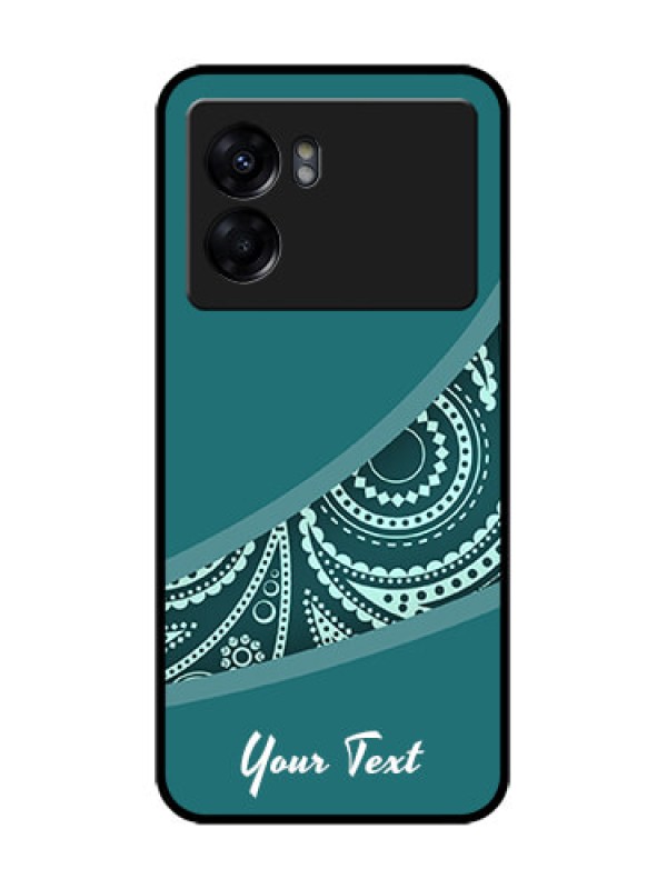 Custom Oppo K10 5G Custom Metal Phone Case - Semi Visible Floral Design