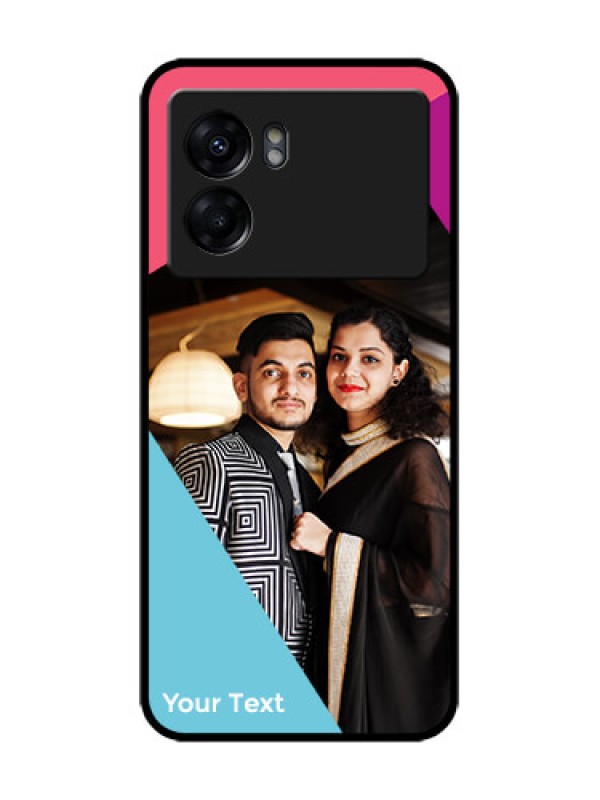 Custom Oppo K10 5G Custom Metal Phone Case - Stacked Triple Colour Design