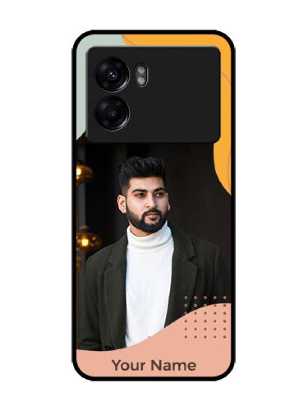Custom Oppo K10 5G Custom Metal Phone Case - Tri - Coloured Overlay Design