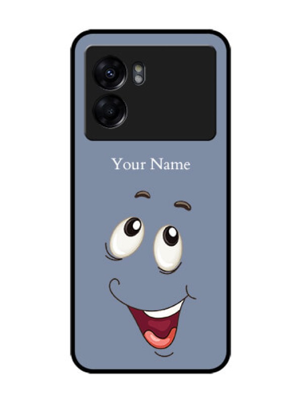 Custom Oppo K10 5G Custom Metal Phone Case - Laughing Cartoon Face Design