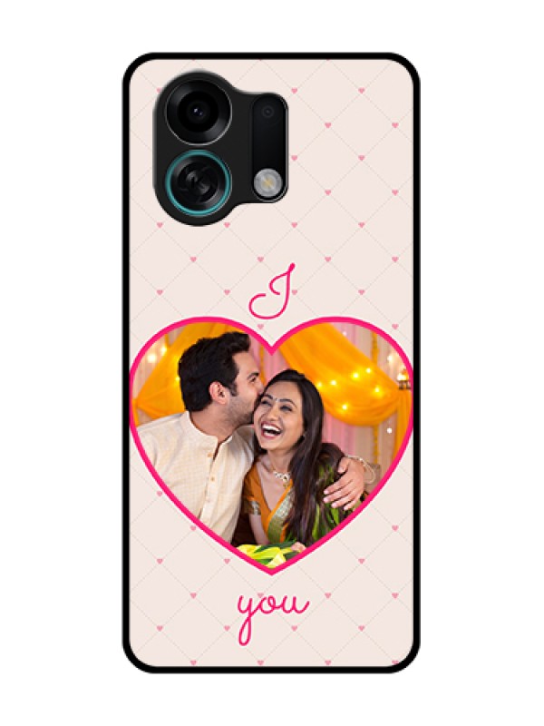 Custom Oppo K13 Turbo 5G Custom Metal Phone Case - Heart Shape Design