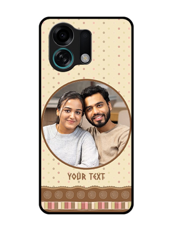 Custom Oppo K13 Turbo 5G Custom Metal Phone Case - Brown Dotted Mobile Case Design