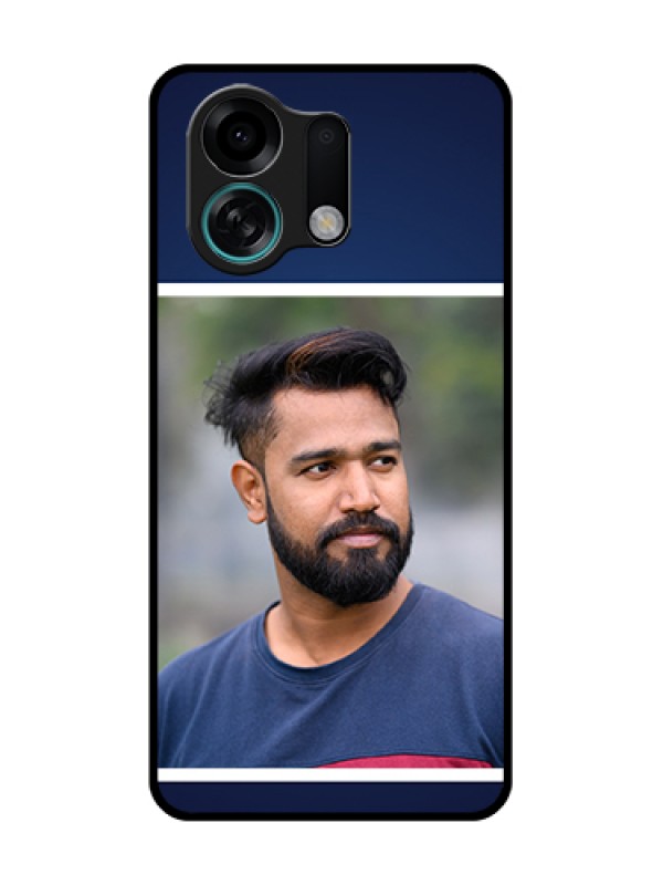 Custom Oppo K13 Turbo 5G Custom Metal Phone Case - Simple Royal Blue Design