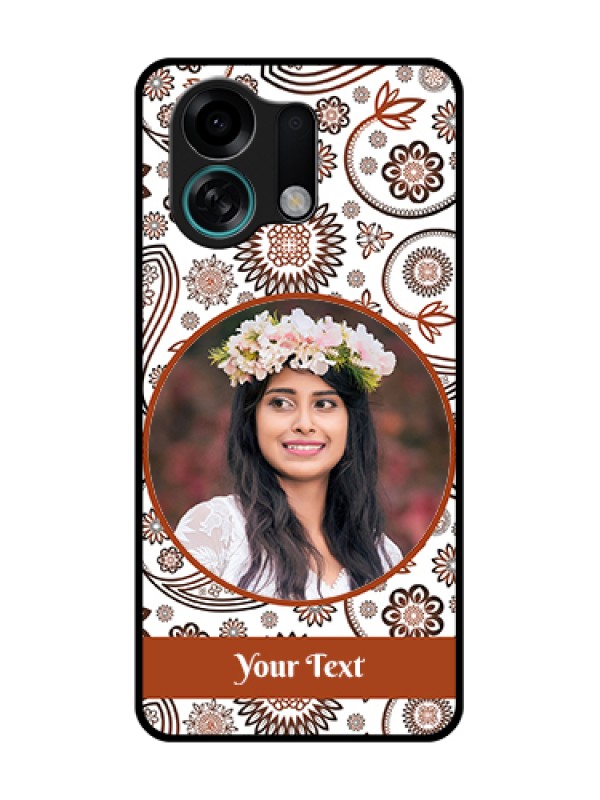 Custom Oppo K13 Turbo 5G Custom Metal Phone Case - Abstract Flower Design