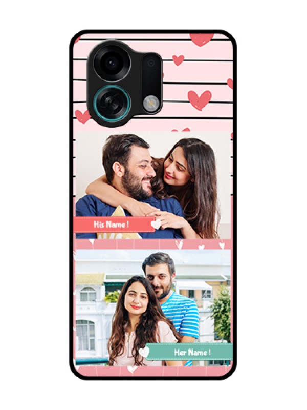 Custom Oppo K13 Turbo 5G Custom Metal Phone Case - Photo With Heart Design