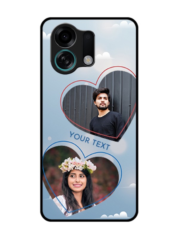 Custom Oppo K13 Turbo 5G Custom Metal Phone Case - Blue Color Couple Design
