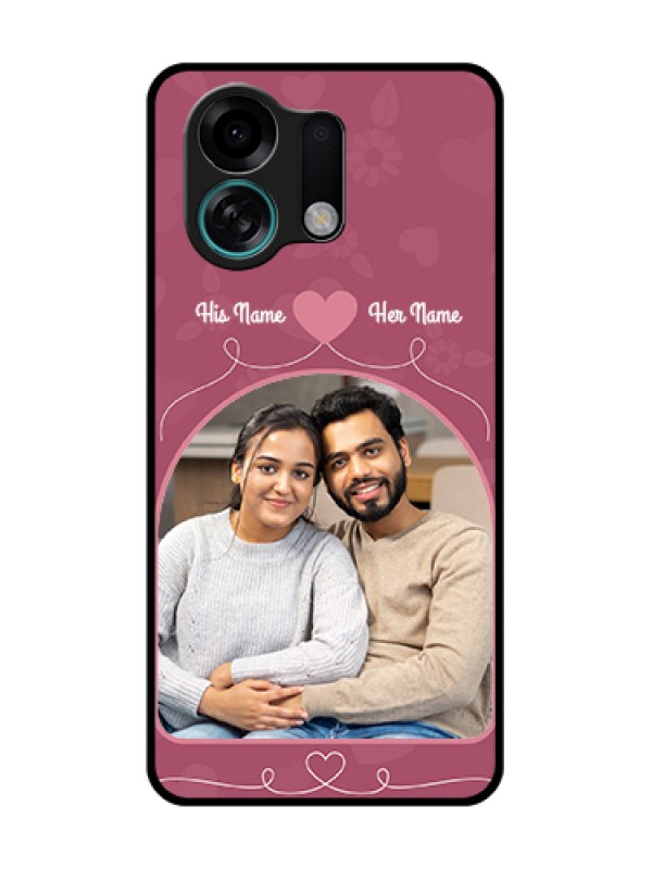 Custom Oppo K13 Turbo 5G Custom Metal Phone Case - Love Floral Design