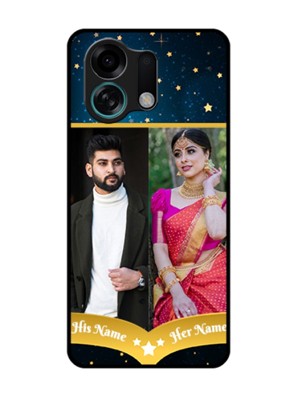 Custom Oppo K13 Turbo 5G Custom Metal Phone Case - Galaxy Stars Backdrop Design