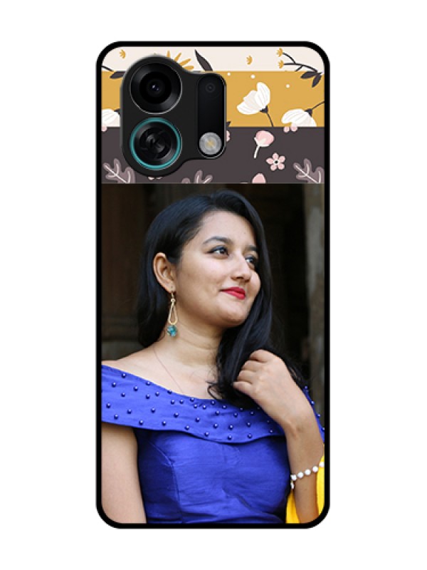 Custom Oppo K13 Turbo 5G Custom Metal Phone Case - Stylish Floral Design